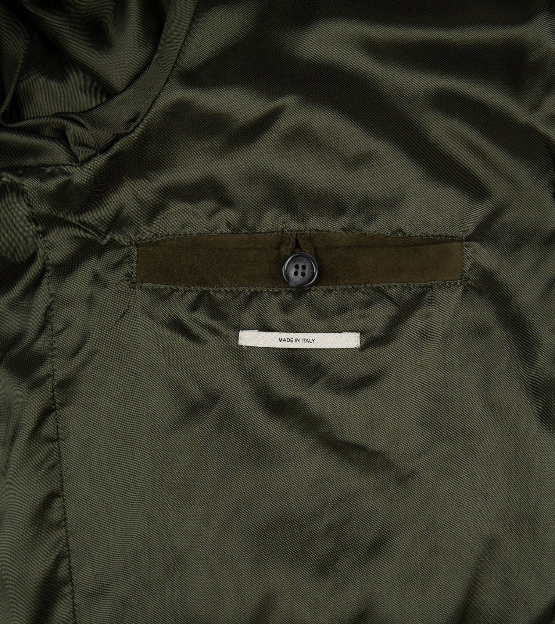 Valstar Valstarino Lined Suede Jacket: Moss Green - Image 7