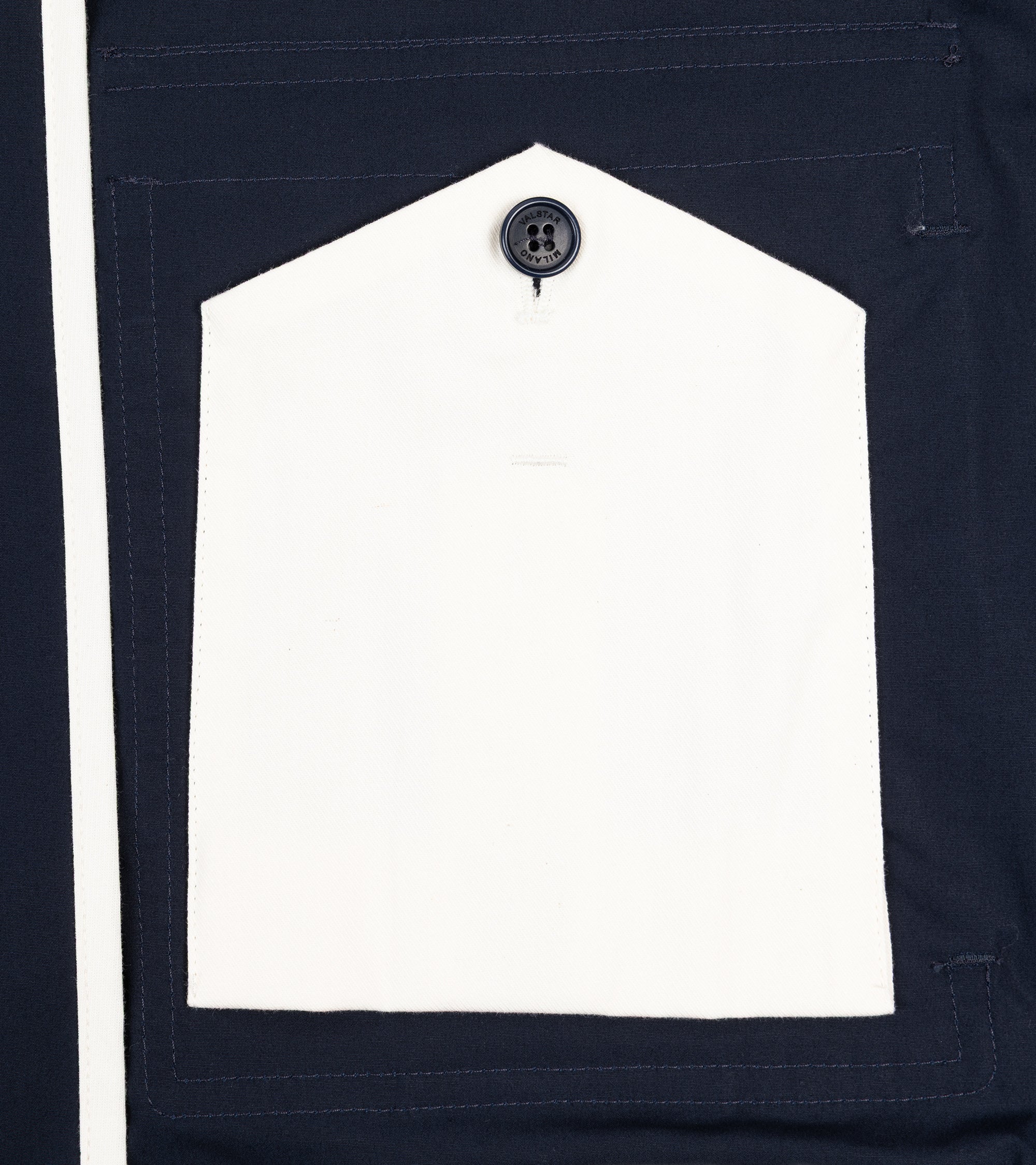 Valstar Valstarino Cotton Poplin Jacket: Navy - Image 4